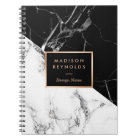 Stylish Black White Marble Texture Designer Notes