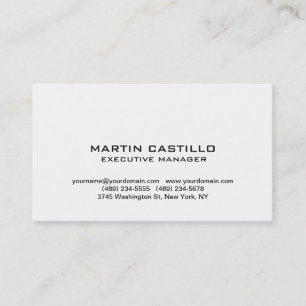 Stylish Black White Modern Professional Business Card