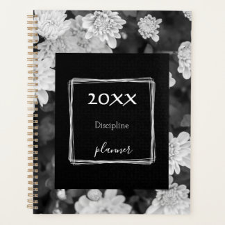Stylish black white planner