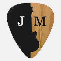 stylish black / wood guitar pick for the guitarist stylish black / wood guitar pick for the guitarist