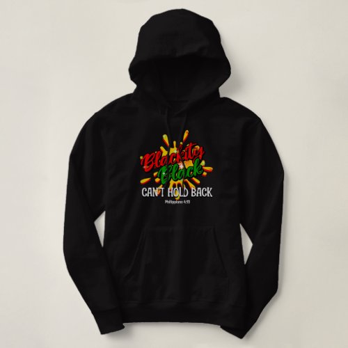 Stylish BLACKITY BLACK CANT HOLD BACK Hoodie