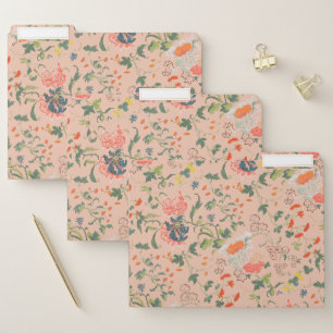 Stylish Blooming Floral Pattern File Folder