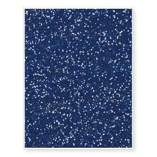 Stylish Blue Glitter Temporary Tattoos