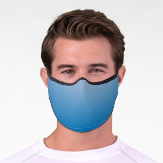Stylish Blue Gradient Premium Face Mask