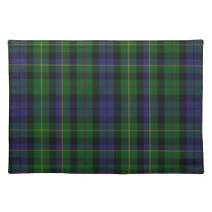 Stylish Blue & Green MacBride Tartan Plaid Placemat