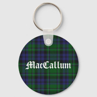 Stylish Blue & Green MacCallum Tartan Plaid Keychain