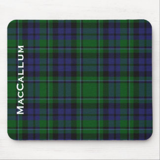 Stylish Blue & Green MacCallum Tartan Plaid Mouse Pad