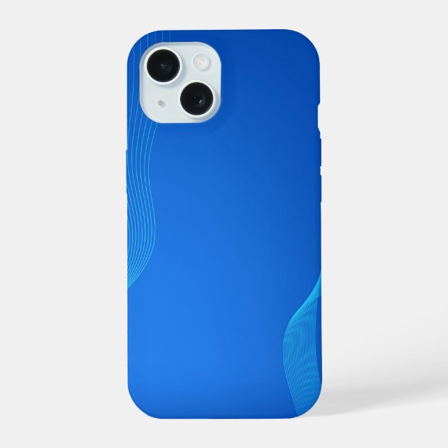 Stylish Blue leather Iphone Case (Back)