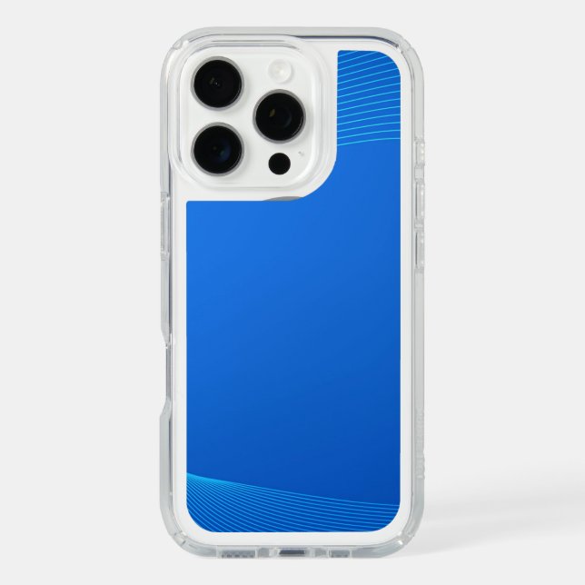 Stylish Blue leather Speck iPhone Case (Front)