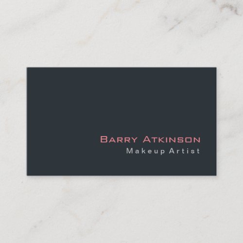 Stylish Blue Makeup Artist Hairdresser Salon Spa Business Card