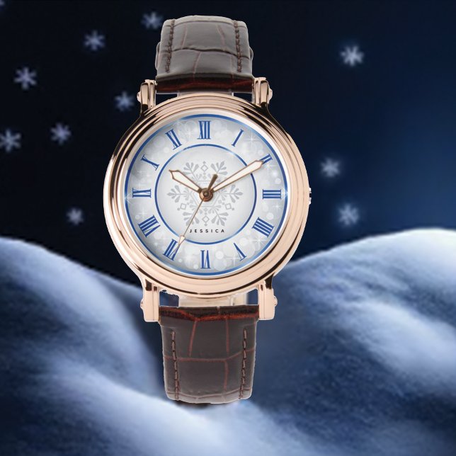  Stylish Blue Mandela Girly Monogram Name Watch (Creator Uploaded)