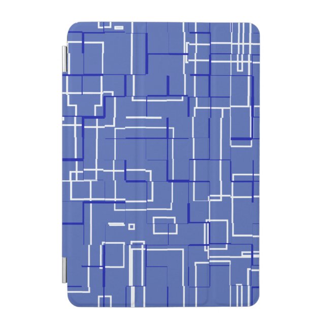 Stylish Blue Pattern iPad Mini Cover (Front)