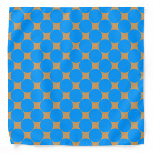 Stylish Blue Polka Dot Bandana
