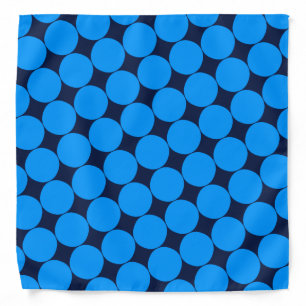 Stylish Blue Polka Dot Bandana