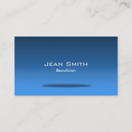 Stylish Blue Room Beautician Business Card