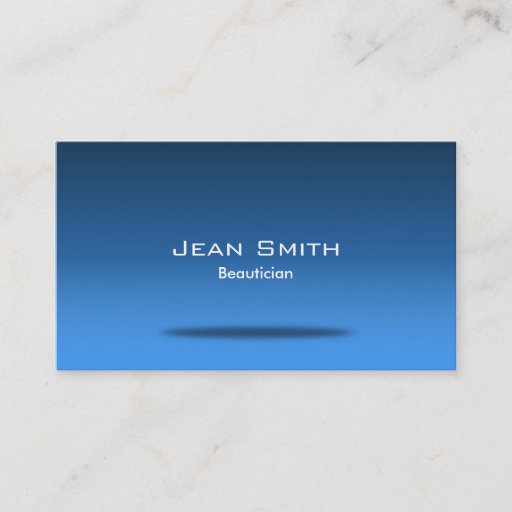 Customizable Stylish Blue Room Beautician Business Card