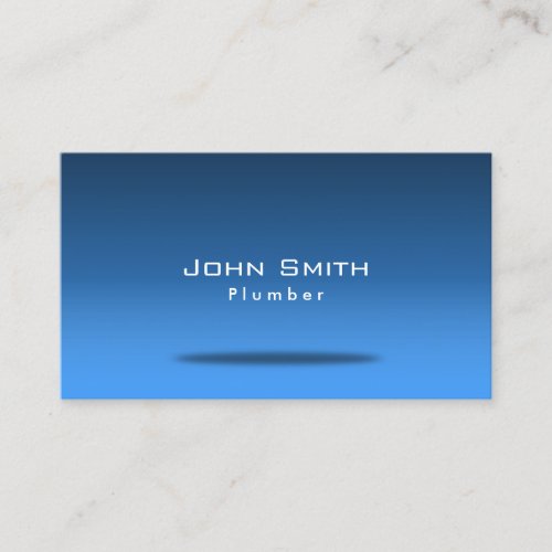 Stylish Blue Room Plumbing Business Card