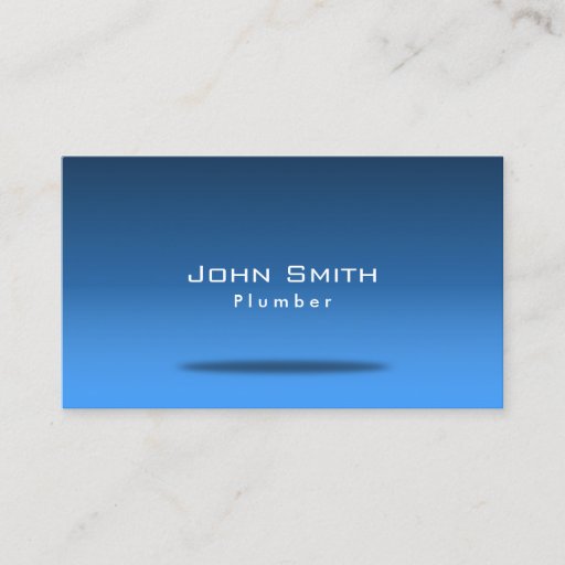 Customizable Stylish Blue Room Plumbing Business Card