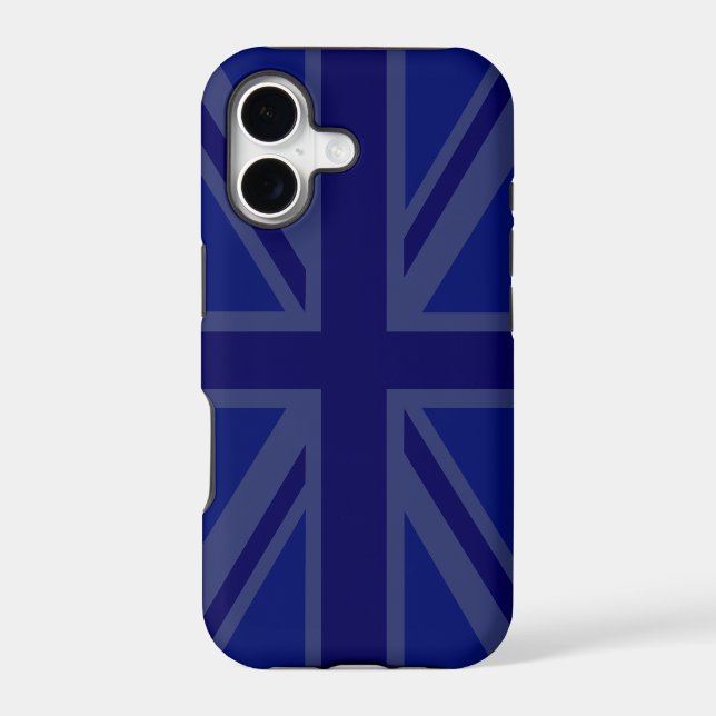 Stylish Blue Union Jack Iphone Case (Back)