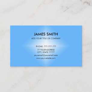 Stylish Blue & White Diamond Gradient Customizable Business Card