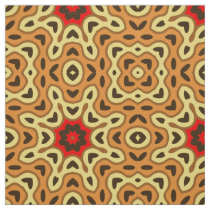 Stylish Boho Chic Mosaic Geometric Pattern Fabric