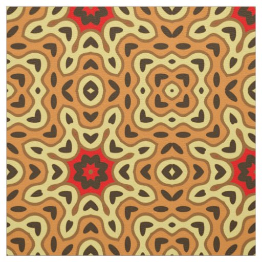 Stylish Boho Chic Mosaic Geometric Pattern Fabric
