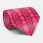 Stylish Boho Pink Pattern Neck Tie