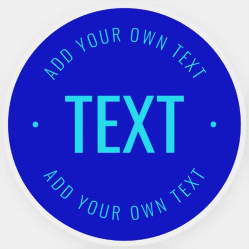 Stylish Bold Changeable Text  Colors Sticker