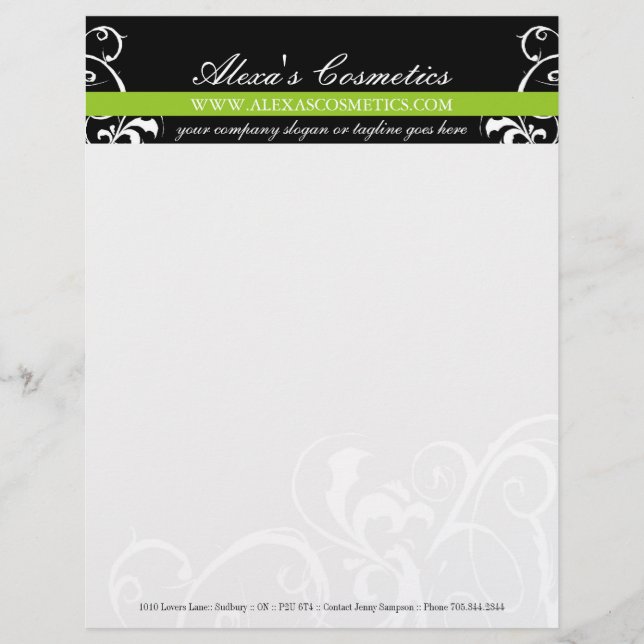 Stylish & Bold Letterhead (Front)