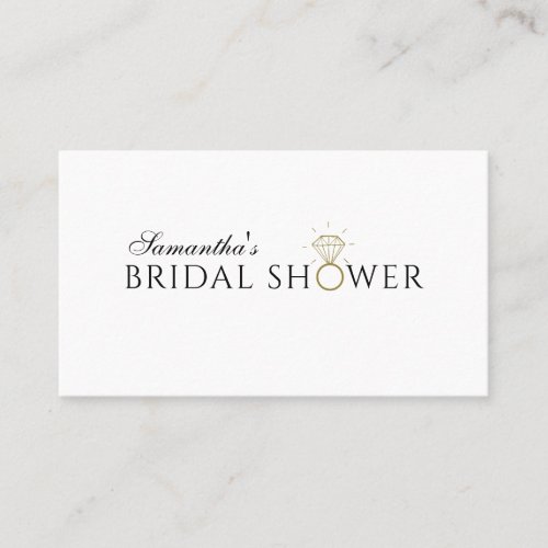 Stylish Bridal Shower QR Code Card