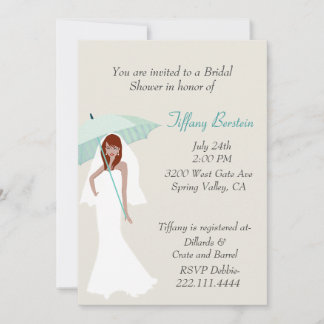 Stylish Bride Bridal Shower Invitation