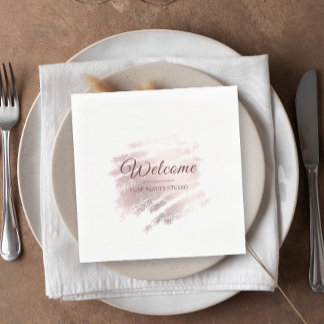 Stylish bronze special event party decor napkins
