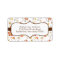 Stylish Brown Fall Flowers Return Address Labels.