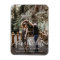 Stylish Brush Script Save the Date Magnet