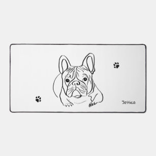 Stylish Bulldog Minimalist  Desk Mat