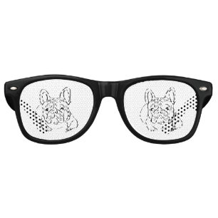Stylish Bulldog Minimalist  Retro Sunglasses