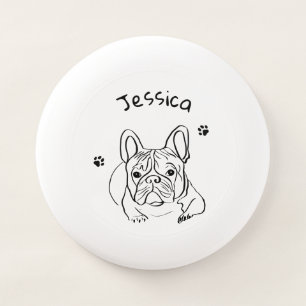 Stylish Bulldog Minimalist Wham-O Frisbee