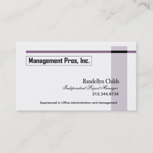 Stylish Business Card - all purpose "Executive"