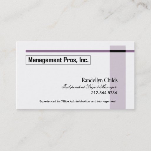 Customizable Stylish Business Card - all purpose "Executive"