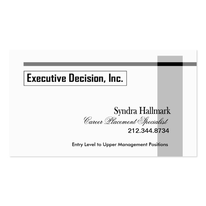 Stylish Business Card   all purpose "Executive"