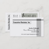 Stylish Business Card - all purpose "Executive" (Front/Back)