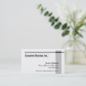 Stylish Business Card - all purpose "Executive" (Standing Front)