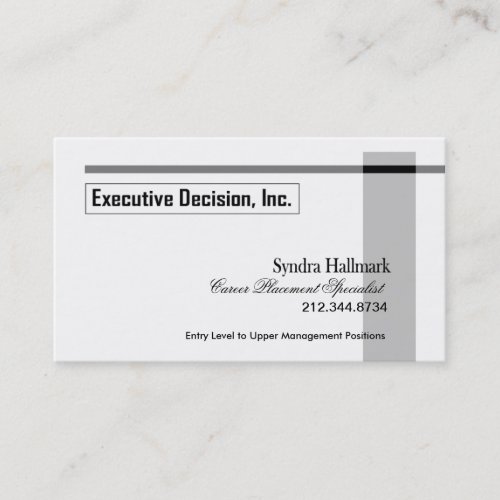 Stylish Business Card - all purpose "Executive"