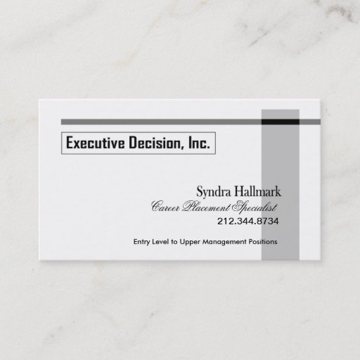 Customizable Stylish Business Card - all purpose "Executive"