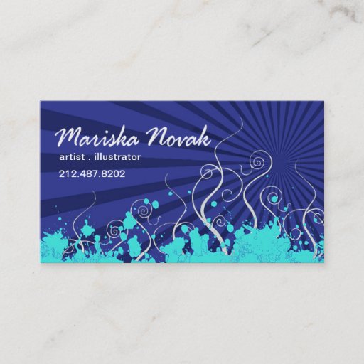 Customizable Stylish Business Card (all purpose) - "Horizon"