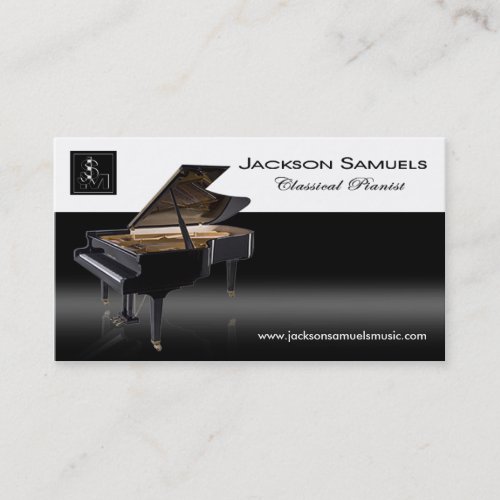 Stylish Business Card _ all purpose Pianist I