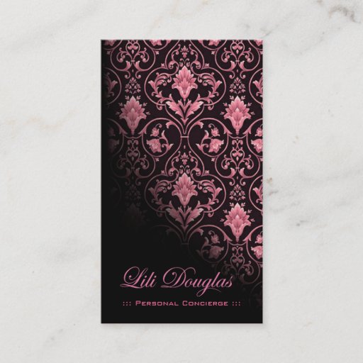 Customizable Stylish Business Card (all purpose) - "Roccoco"