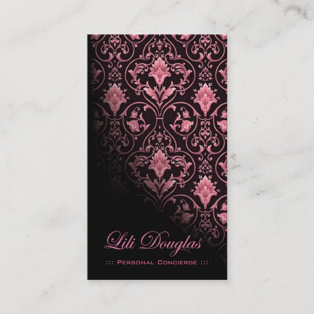 Stylish Business Card (all purpose) - "Roccoco" (Front)