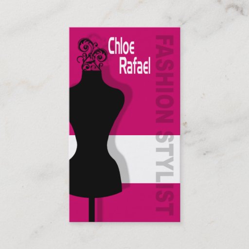Customizable Stylish Business Card "Fashion Stylist"