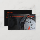 Stylish Business Card With A Modern Car Gauge (Front/Back)